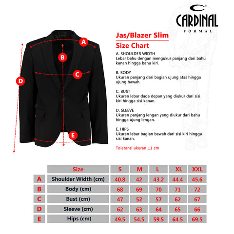 Cardinal Jas Slim Fit Pria F0026J01A