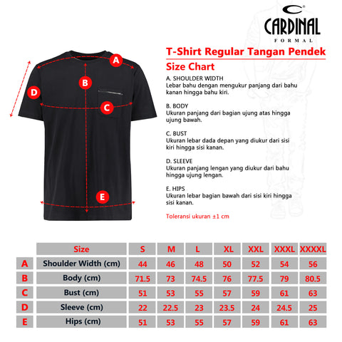 Cardinal T-Shirt Pria F0094P04D