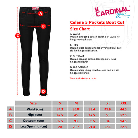 Cardinal Celana Panjang Boot Cut Wanita G0127F18B