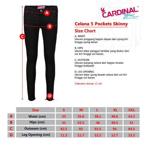 Cardinal Celana Panjang Skinny Wanita G0308F16C