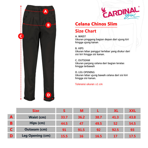 Cardinal Celana Panjang Chinos Slim Fit Wanita G0014F12E