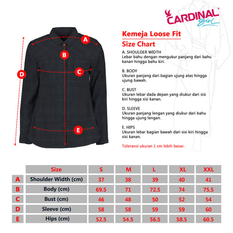 Cardinal Gorpcore Kemeja Loose Fit Wanita G1250P05A