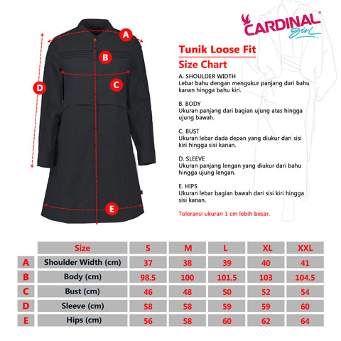 Cardinal Tunik Loose Fit Wanita G0130J02A