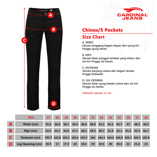 CARDINAL JEANS CELANA JEANS 2 (HITAM)
