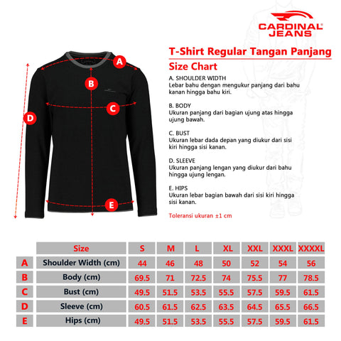 Cardinal T-Shirt Pria C2438J01A