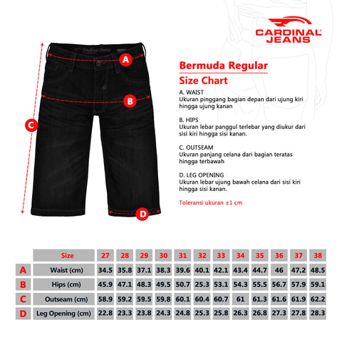 Cardinal Celana Pendek Bermuda Pria Big Size C0222C14A
