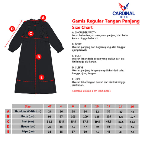 Cardinal Kids Gamis RS010JN10C