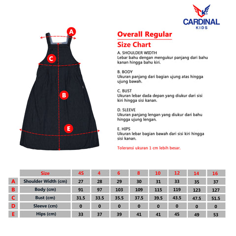 Cardinal Kids Overall A Line R0010IU04G