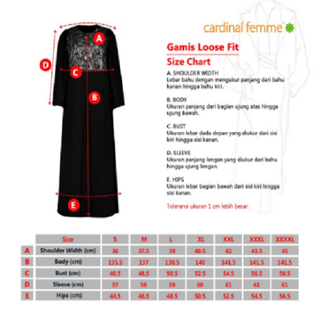Cardinal Gamis Loose Fit D0046A12C