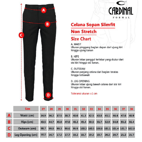 Cardinal Celana Panjang Chinos Slim Fit Pria F2056B05C