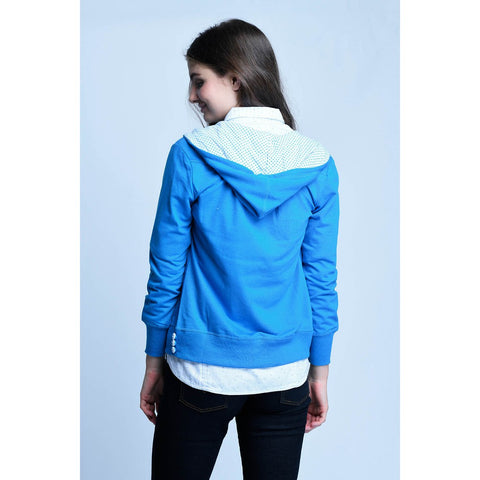 CARDINAL GIRL - JAKET HOODIE (BIRU MUDA)