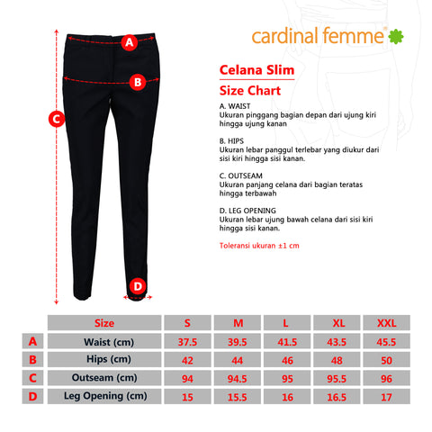 CARDINAL FEMME CELANA SOPAN 1 (HITAM)